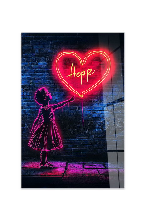 Wallity Pintura Decorativa de Vidrio Templado Multicolor 70 x 100 cm